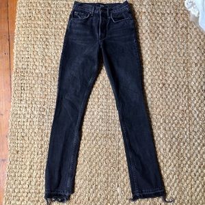 GRLFRND Natalie Black Flare Jeans
